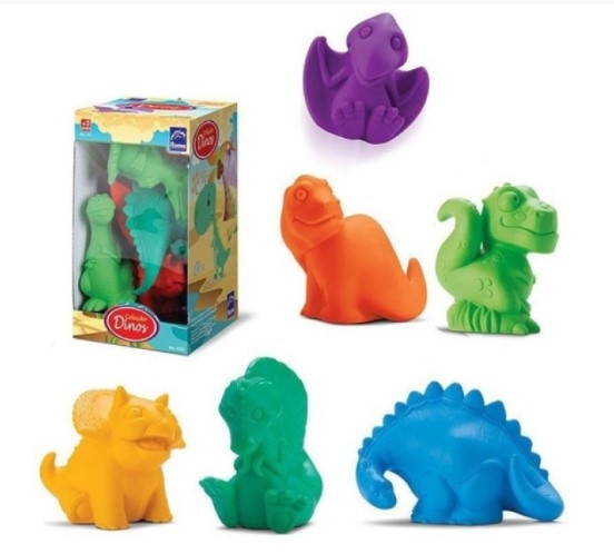 COLEÇÃO DINOS - MINIATURAS DINOSSAURO BRINQ. VINIL