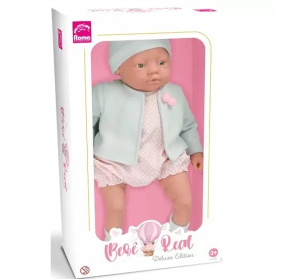 BEBÊ REAL - DELUXE EDITION BRINQ. BONECA VINIL