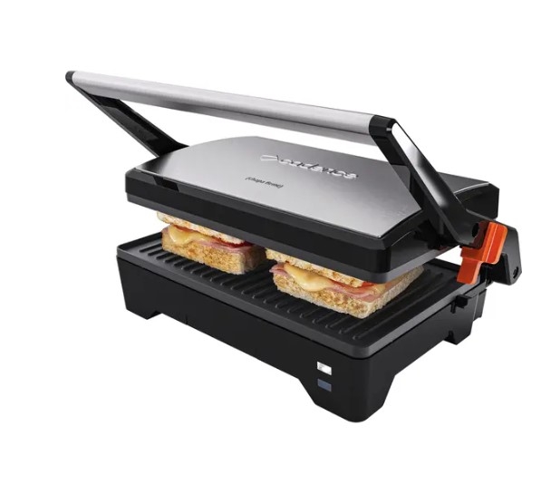 GRILL  ELÉTRICO INOX CHAPA DUPLA 180" ABERTURA CADENCE 