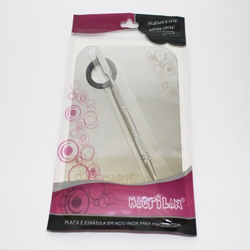 KIT PLACA E ESPÁTULA PARA MAQUIAGEM MACRILAN AC-03