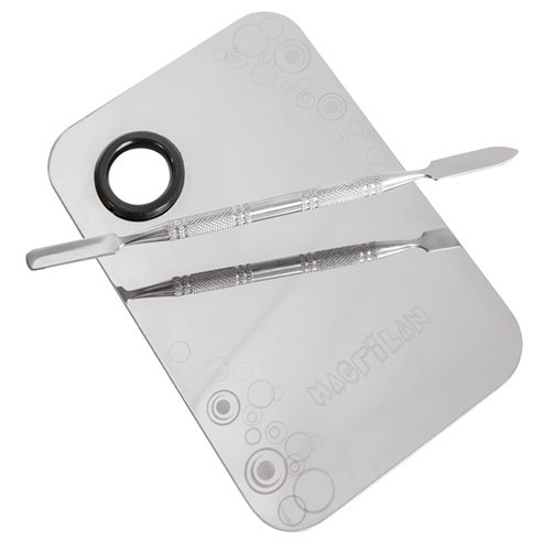 KIT PLACA E ESPÁTULA PARA MAQUIAGEM MACRILAN AC-03