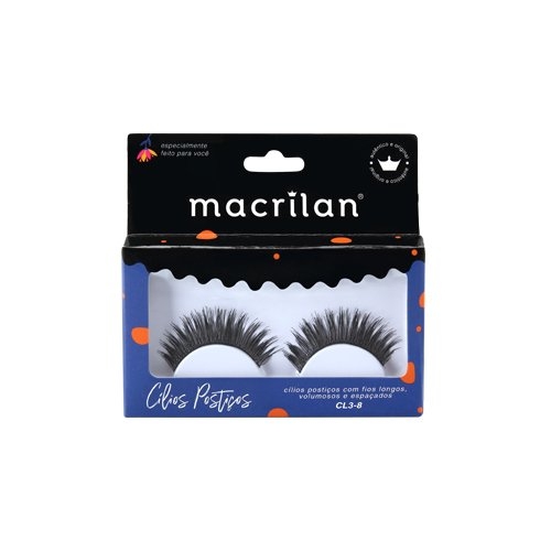 CÍLIOS POSTIÇOS CL3-8 - FIOS LONGOS MACRILAN