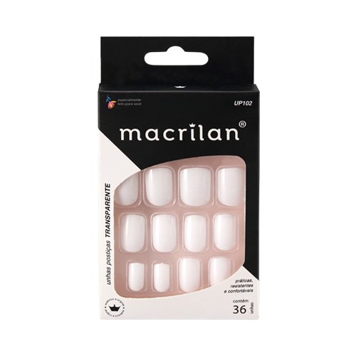 UNHAS POSTIÇAS UP102 COR NATURAL MACRILAN
