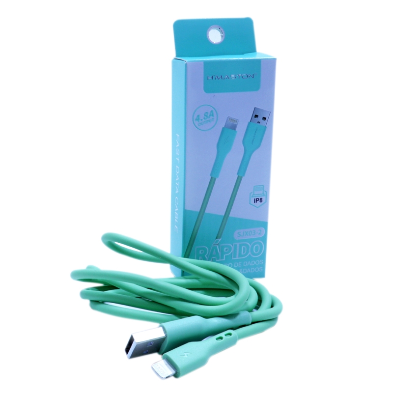 CABO USB IOS/ LIGHT NING COLORIDO 4.8A 1M H'MASTON - SJX03-2