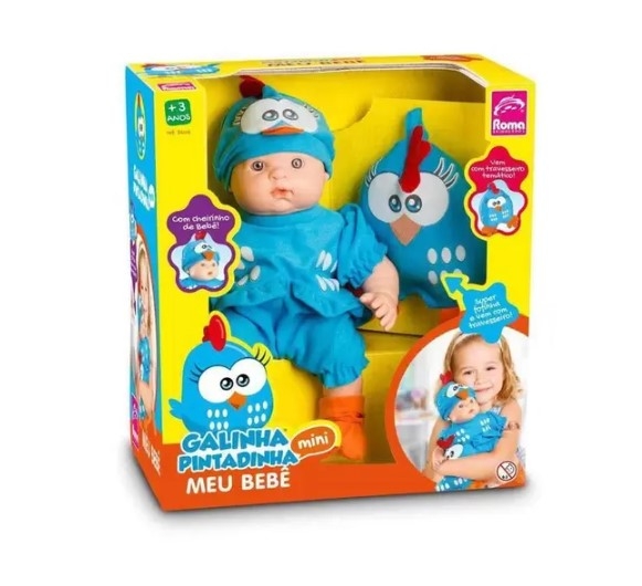 GALINHA PINTADINHA MINI BABY BRINQ. BONECA VINIL