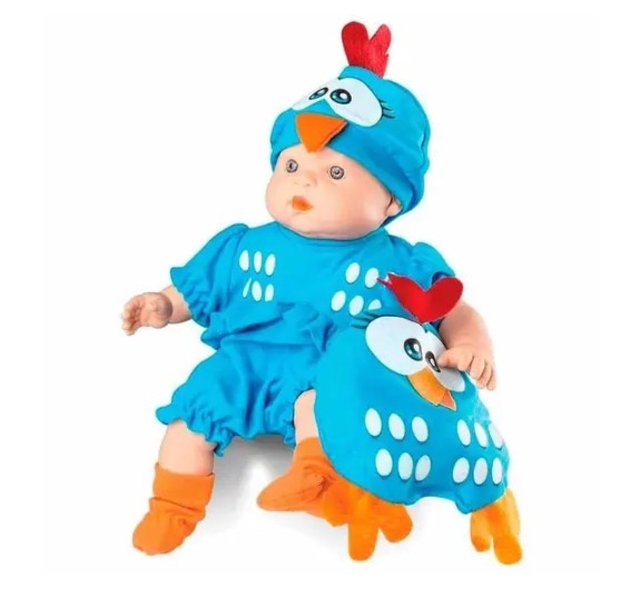 GALINHA PINTADINHA MINI BABY BRINQ. BONECA VINIL