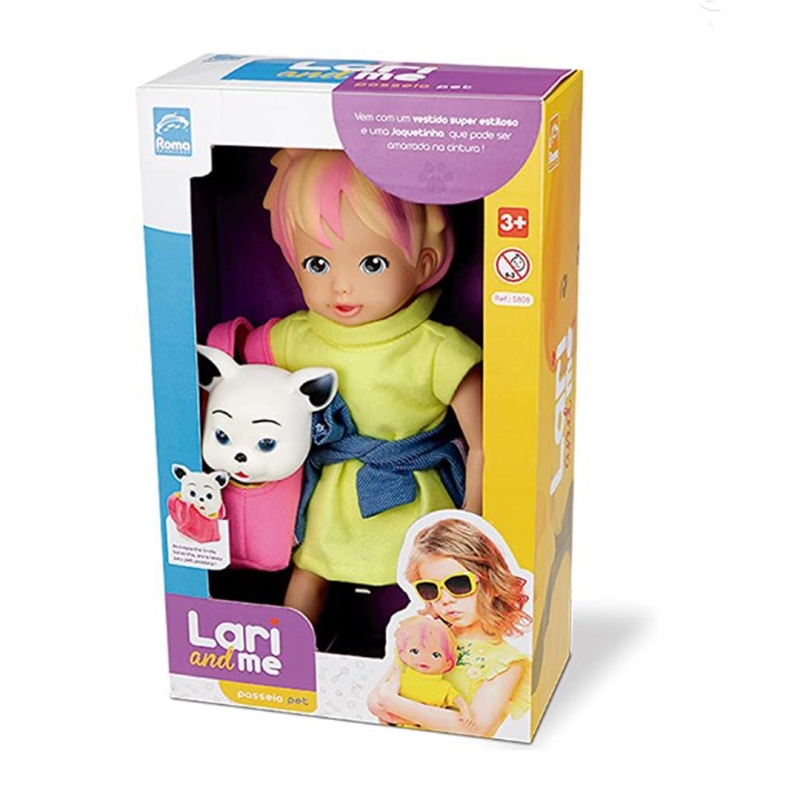 LARI AND ME - PASSEIO PET BRINQ. BONECA VINIL