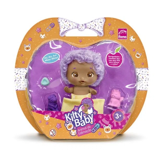 KILTY BABY - ANIMAL DE ESTIMAÇÃO NEGRA BRINQ. BONECA VINIL