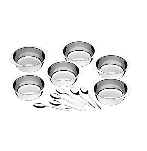 JOGO AÇO INOX P/SOBREMESA 12 PEÇAS