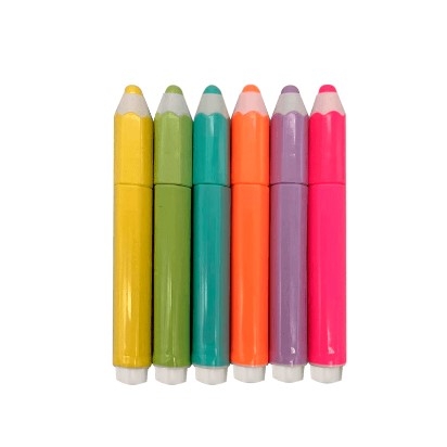 HIDROCOR 6 CORES C/FORMATO LAPIS LEO&LEO 				