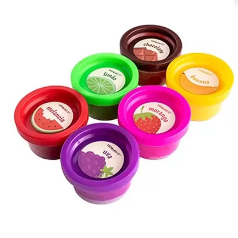 KIT MASSA DE MODELAR NHAC 6 CORES C AROMA LEOELEO
