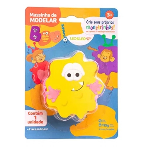 KIT MASSA DE MODELAR  BUU LEO E LEO