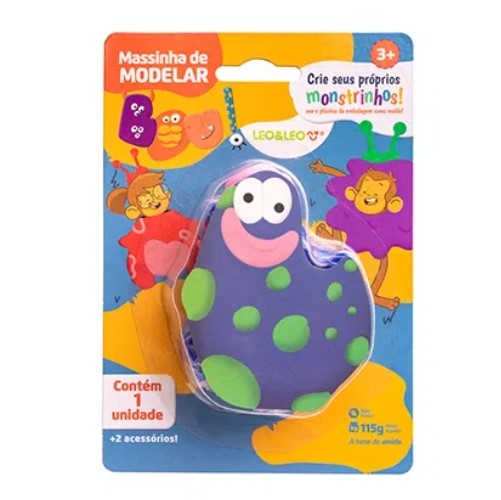 KIT MASSA DE MODELAR  BUU LEO E LEO