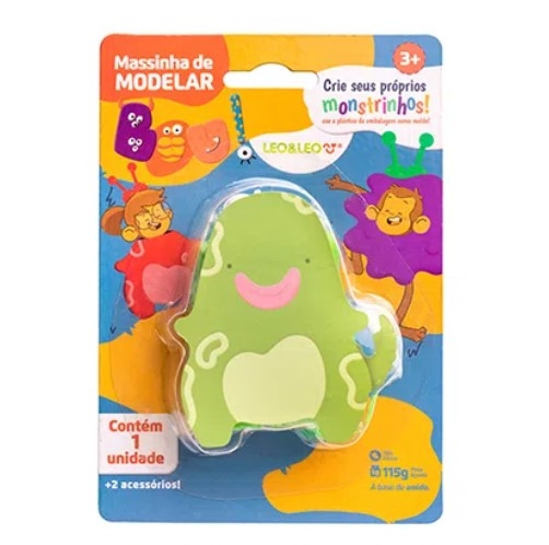 KIT MASSA DE MODELAR  BUU LEO E LEO