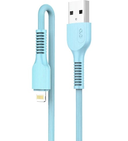  CABO LIGHTNING PVC 2M AZUL - VQ-D88 				