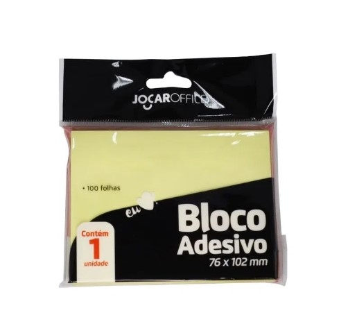 BLOCO ADESIVO AMARELO 76MMX102MM