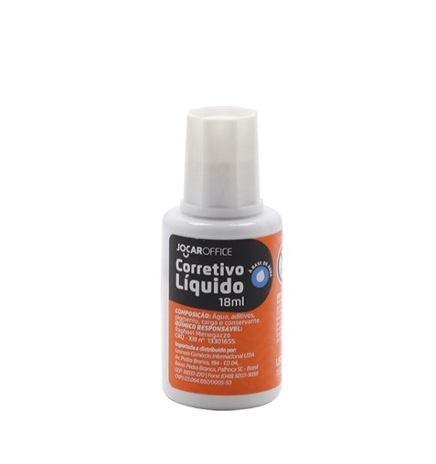  CORRETIVO LIQUIDO BASE DE AGUA 18ML - JOCAR OFFICE 				