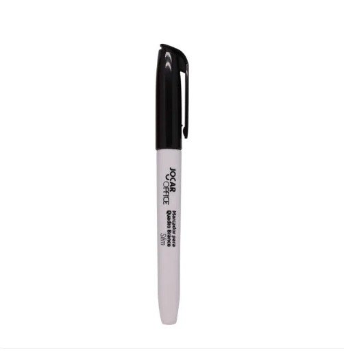  MARCADOR PARA QUADRO BRANCO SLIM PRETO JOCAR OFFICE 				