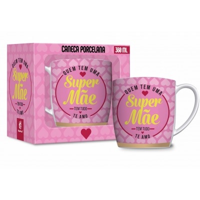 CANECA PORCELANA URBAN 300ML FAMILIA - MÃE