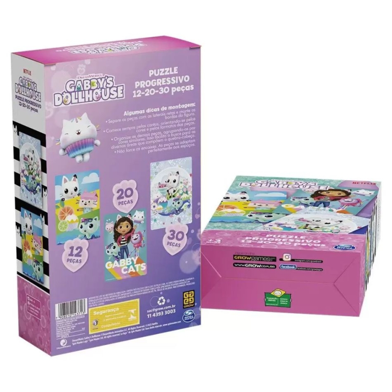 PUZZLE PROGRESSIVO GABBY'S DOLLHOUSE
