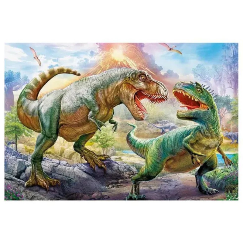 PUZZLE BATALHA DOS DINOSSAUROS 200 PEÇAS