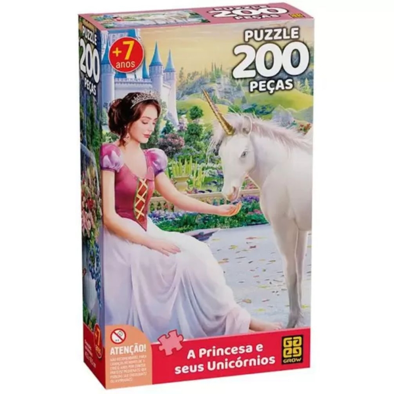 PUZZLE A PRINCESA E SEUS UNICÓRNIOS