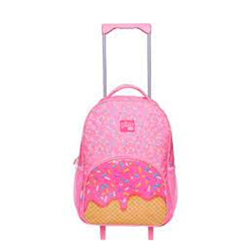 MOCHILA INFANTIL EM POLIÉSTER CANDY C/RODINHA 17 SORTIDA YINS