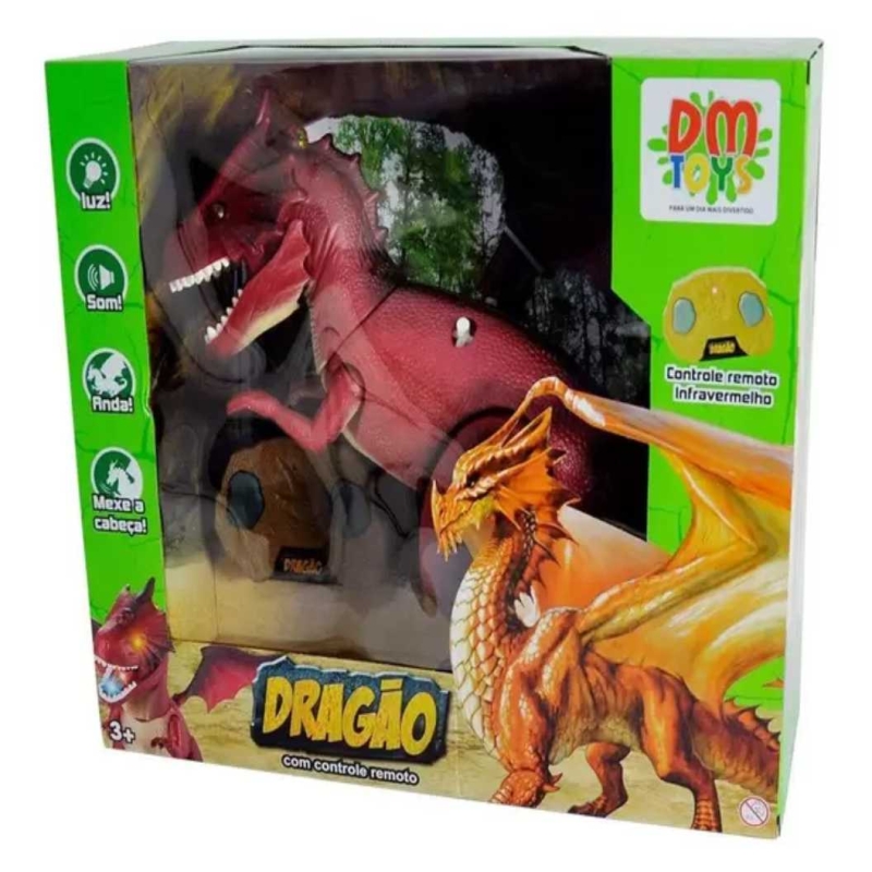 BONECO DRAGÃO COM CONTROLE INF