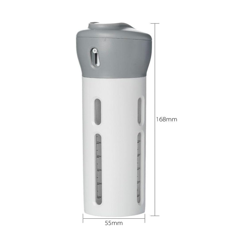 DISPENSER PORTÁTIL DE VIAGEM 4 EM 1
