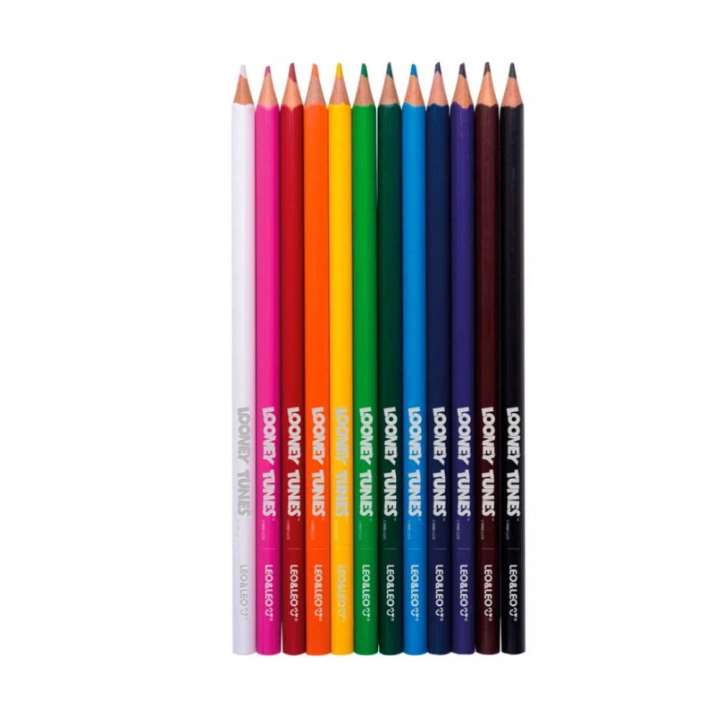 LAPIS DE COR 12 CORES TRIANGULAR LOONEY TUNES LEOLEO 