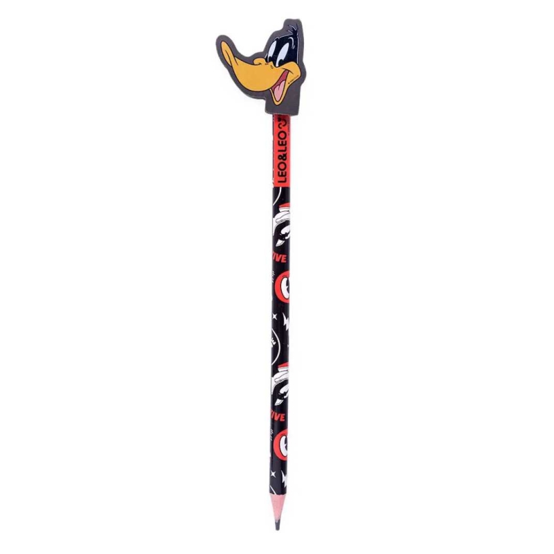 LAPIS HB COM BORRACHA NA PONTA LOONEY TUNES