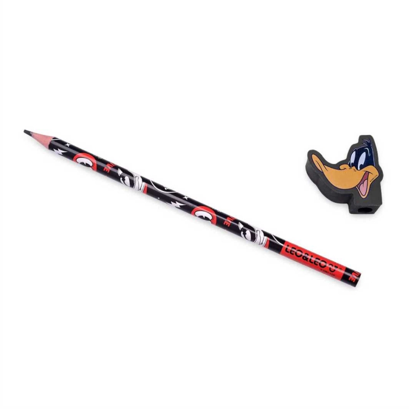 LAPIS HB COM BORRACHA NA PONTA LOONEY TUNES