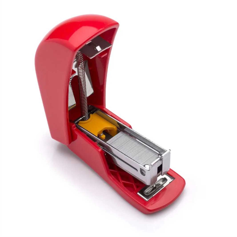 GRAMPEADOR MINI PICINIC VERMELHO P/ 10 FOLHAS C/ 1000 GRAMPOS 
