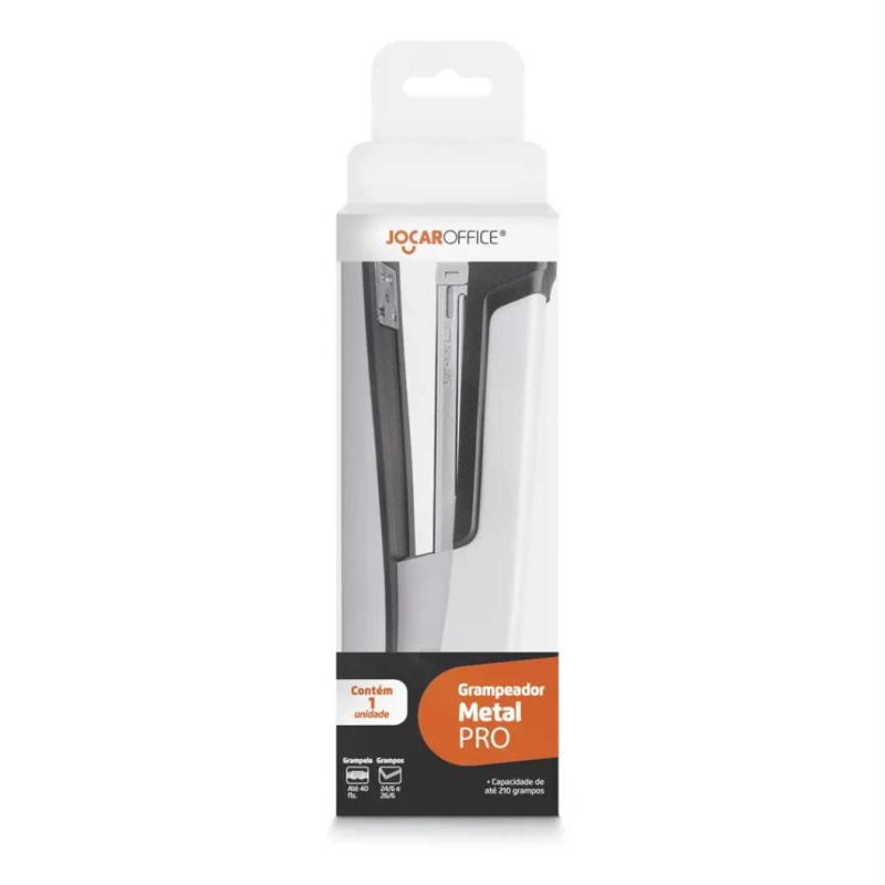GRAMPEADOR METAL PRO PRETO P/  40 FOLHAS