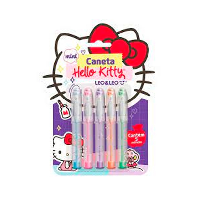 CANETA ESFEROGRAFICA MINI HELLO KITTY 1,0 COLORIDA 