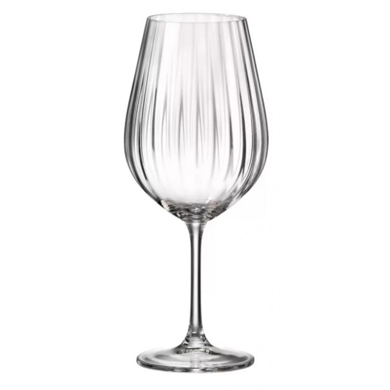 KIT DE 6 TAÇAS PARA VINHO TINTO EM CRISTAL BOHEMIA SARAH 690ML
