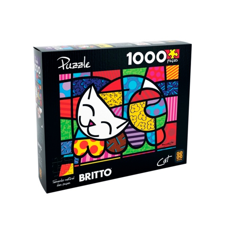 QUEBRA - CABEÇA ROMERO BRITTO CAT - 1000 PEÇAS