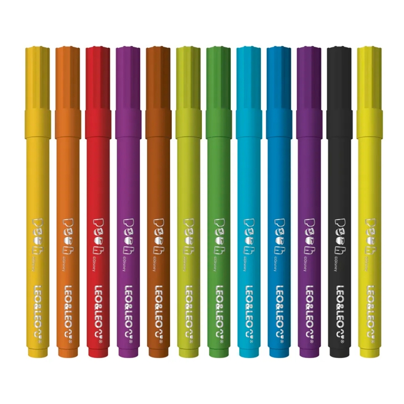 HIDROCOR URSINHO POOH OPPBAG C/ 12 CORES LEOLEO 