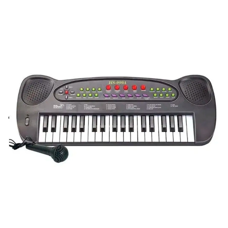 TECLADO COM MICROFONE 