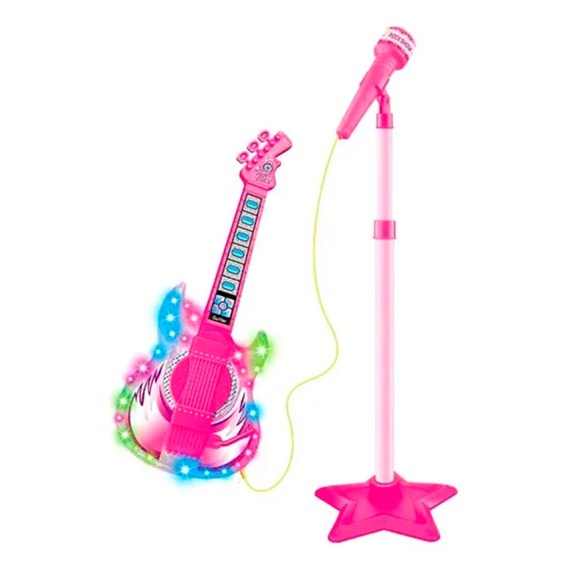 GUITARRA COM MICROFONE PEDESTAL
