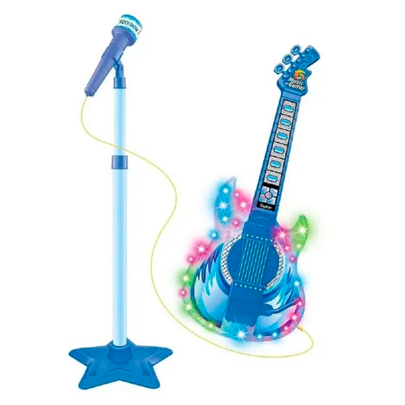 GUITARRA COM MICROFONE PEDESTAL