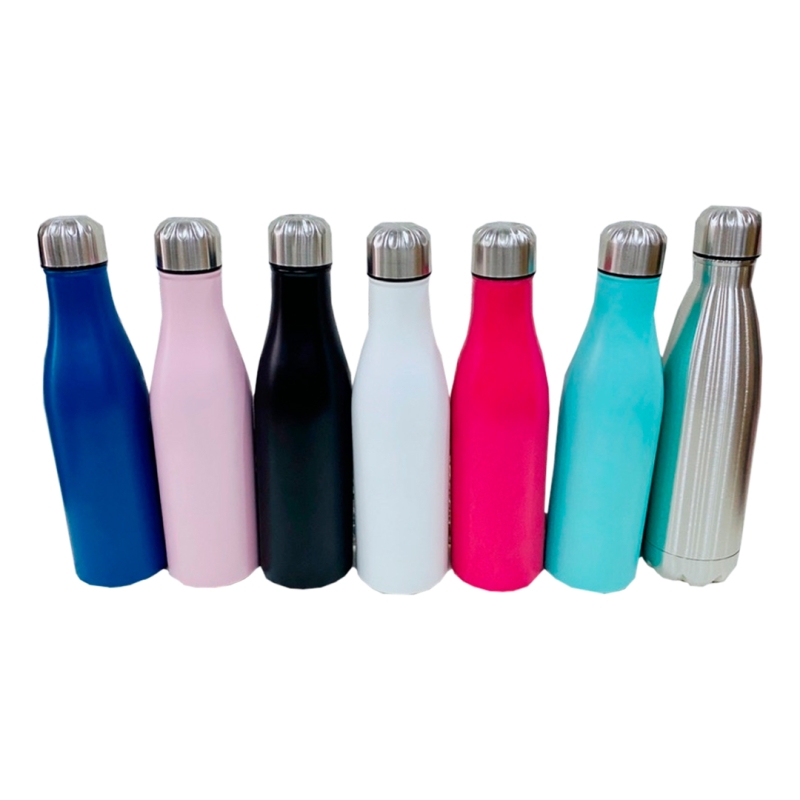 GARRAFA TERMICA DE INOX COLORIDO 500ML - SORTIDO