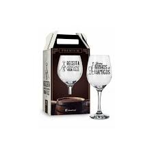 TAÇA PARA VINHO - RECEITA PARA UMA VIDA FELIZ 