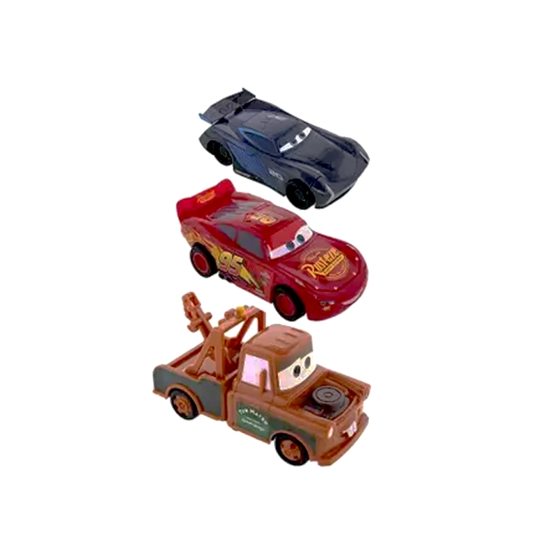 KIT COM 3 VEÍCULOS RODA LIVRE TUBO CARROS DISNEY