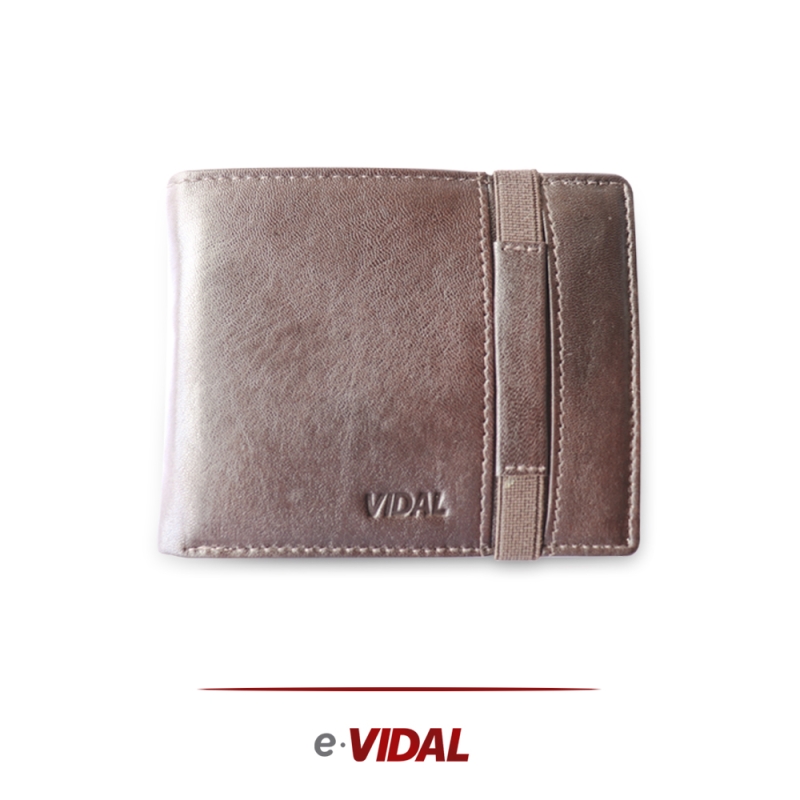 CARTEIRA MASCULINA EM COURO - MARROM