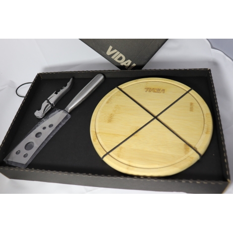 KIT DE QUEIJO E VINHO - 3 PEÇAS