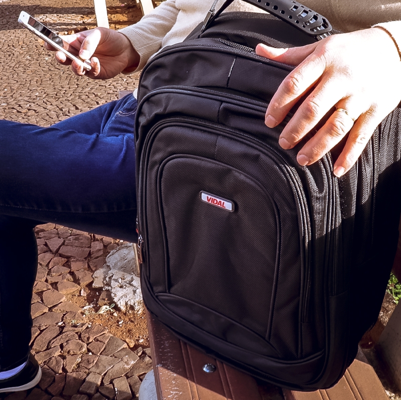 MOCHILA PORTA-NOTEBOOK EXECUTIVA DE VIAGEM