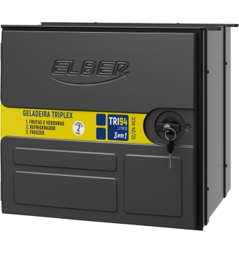 GELADEIRA TRIPLEX 94 LITROS 12V/24V  EXTERNA PARA CAMINHÃO ELBER