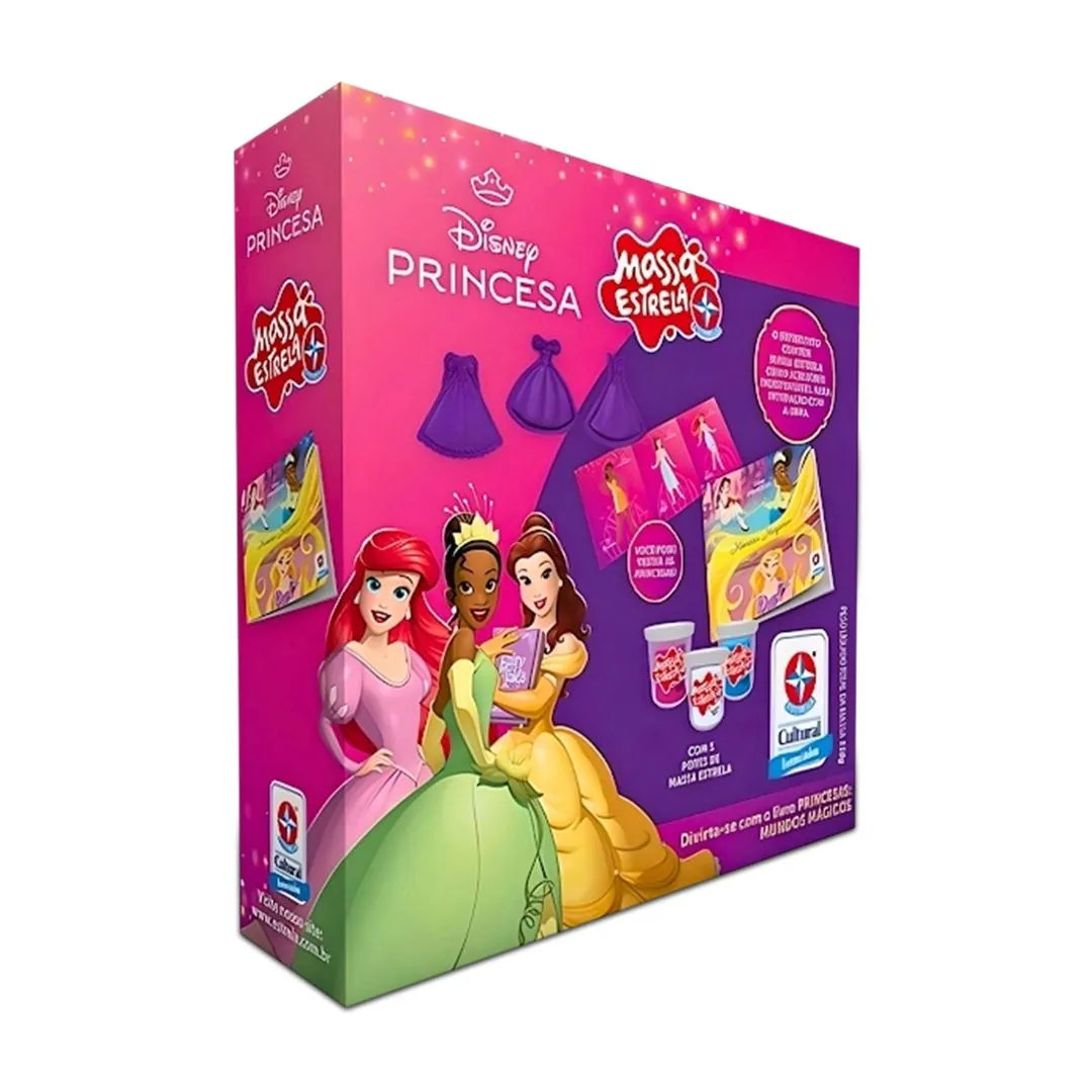 LIVRO PRINCESAS MUNDOS MÁGICOS COM MASSA