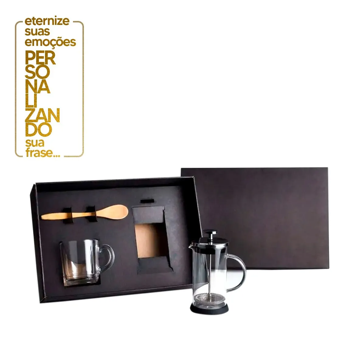 KIT PARA CAFÉ COM PRENSA FRANCESA - 3 PÇS